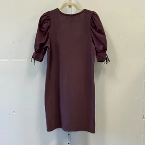 Nation LTD Mirrim Pima Cotton Puff Sleeve Mini T-shirt Dress Purple Size Medium‎ thumbnail 3