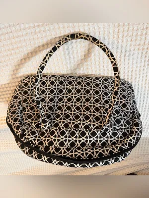 Vera Bradley Black & White Insulated Lunch Bag thumbnail 4
