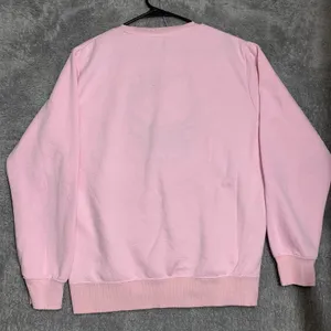 Hello Kitty Sweatshirt Womens‎ Medium Pink Chenille Patch Sanrio Pullover Fleece thumbnail 8