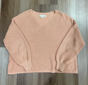 Loft Light Pink / Peach Sweater thumbnail 1