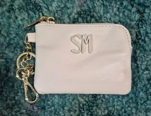 Steve Madden Leather Coin Purse Keychain thumbnail 1