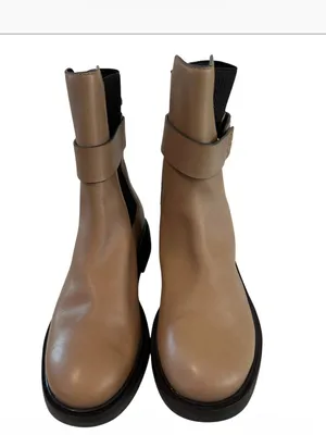 Tory Burch Women's Double T Buckled Chelsea Boots, Tan, Size 10.5, NWOT Display thumbnail 5