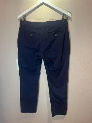 Boden Women’s Navy Blue Chino Style Cropped Pants Size 8 Petite thumbnail 5