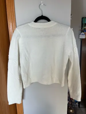 RD Style White bow sweater thumbnail 3