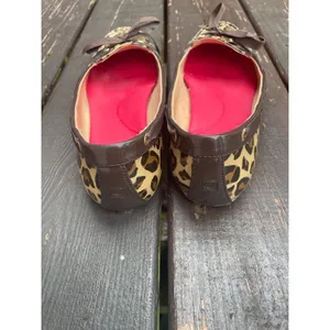 Sperry Top-Sider Women Leopard Print Flats Brown Pink Trim Moc Toe Shoes 9M thumbnail 3