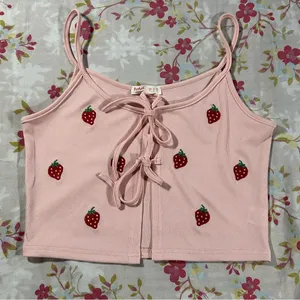 Romwe Strawberry Tank Top thumbnail 1