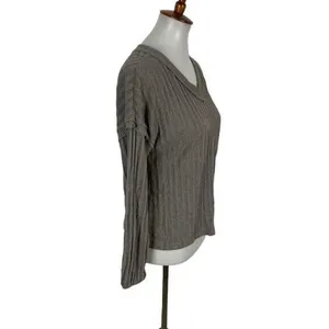Altard‎ State Top Small Tan Long Sleeve Casual Boho Preppy Cozy thumbnail 3