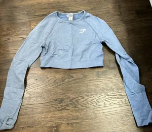 Gymshark cropped long sleeve top thumbnail 1