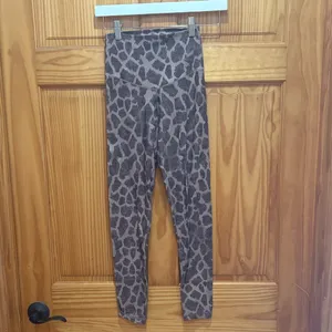 Aerie Size Small 7/8 High-Rise Brown Animal Print Legging. thumbnail 2