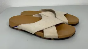 Rothys The Weekend‎ Slide Sandals Oatmeal Tan Tortoise Shell Sole Womens 11 thumbnail 1