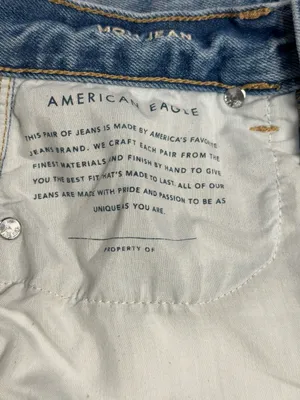 American Eagle Distressed Ripped Jeans Light Wash Size 2 Long thumbnail 10