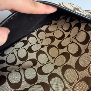 y2k COACH Black Brown Khaki Signature Legacy Flip Turnlock thumbnail 11