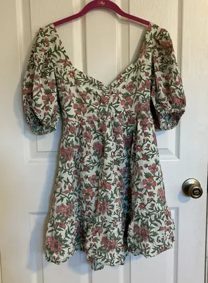 Shore Brand Delray Floral Babydoll Dress thumbnail 1