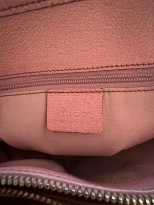 Gucci Vintage GG Canvas Tote Bag 120837 Pink Leather Gold Hardware Entrupy Auth thumbnail 8