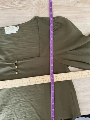 Nation LTD XS Pascale Top Lagoon Olive Boxy Relaxed Square Neck thumbnail 8