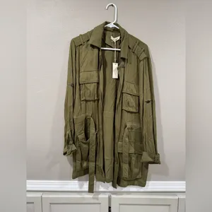 NWT GILDED INTENT Twill Military Jacket thumbnail 4