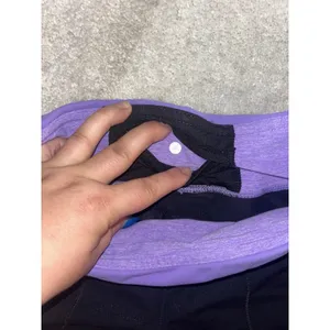 Lululemon Womens Pants Straight Leg Mixed Material Pull On Black Size 4 Thick thumbnail 5