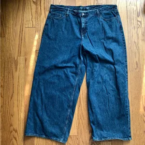 Old Navy Mid-Rise Wow Baggy Wide-Leg Dark Blue Wash Jeans Women’s Plus Size 20 thumbnail 11