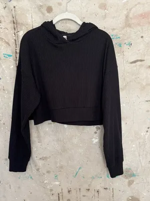 Alo Yoga Muse Hoodie, Black thumbnail 2