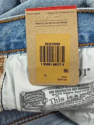NWT Levi's 501 Women Size 31 High Rise Distressed Button Fly Cut Off Jean Shorts thumbnail 11