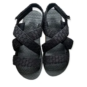 Muk Luks Lofty Goals Black Platform Sandals 8 thumbnail 2