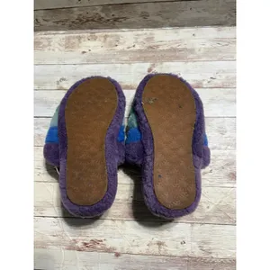 UGG Fluff Yeah Purple Stripe Slide Slippers Youth Size 4 EU 36 Women's 5.5 Plush thumbnail 8