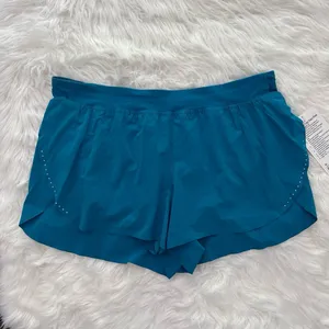 Lululemon Fast and Free High Rise Classic Fit Split Short 3" Hawaiian Blue XL thumbnail 4