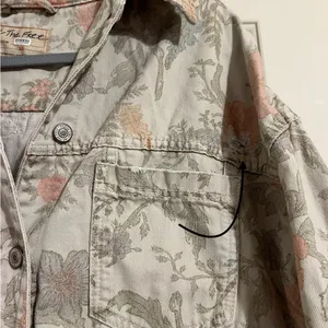 We The Free People Opal Swing‎ Floral Denim Jacket Bohemian thumbnail 6