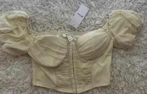 Beige Crop Top  thumbnail 2