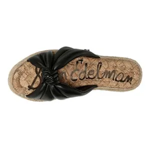 Sam‎ Edelman Abbene black leather slip-on espadrille sandals Size 7 thumbnail 2
