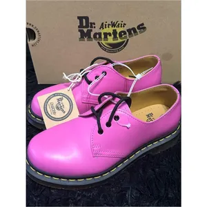 DR MARTENS 1461 pink leather lace up oxfords shoes women’s 7 new thumbnail 3