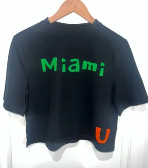 University of Miami Crop T Size XS thumbnail 1
