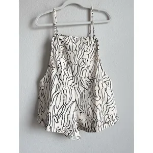 Princess Polly‎ Zebra Print Short Overalls Cream Sz 4 Utopia Romper Festival NEW thumbnail 6