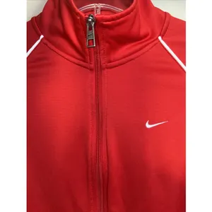 Nike The Athletic Dept Women's Large Red Full Zip Track Jacket White Piping thumbnail 4