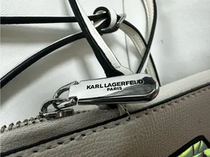 Karl Lagerfeld White Crossbody Phone Bag with Iridescent Blue Karl thumbnail 3