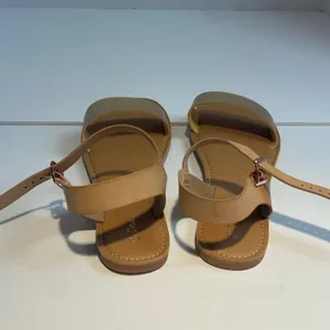 Dream Pairs Hoboo‎ Gold Nude Flat Ankle Strap Sandals 8.5 Metallic Minimalist thumbnail 8