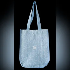 New LULULEMON Spring 2025 Small Shopping Tote Bag Light Blue Bubble Lunch Gym thumbnail 2