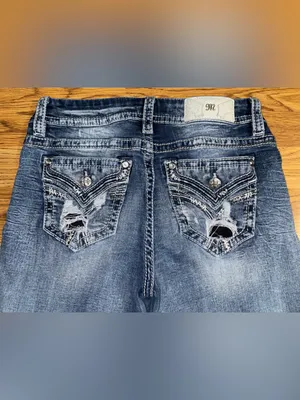 Miss Me Curvy Ankle Skinny Jeans Women’s Waist Size 27 Length 26 Distressed READ thumbnail 9