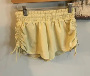OFFLINE By Aerie Ruched Hot Stuff Short | Photon Yellow thumbnail 1