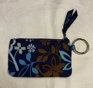 Vera Bradley Java Floral Zip ID Pouch with Ring thumbnail 1