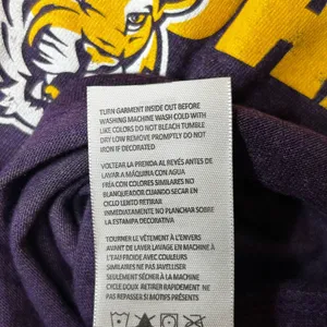 LSU T-Shirt Womens Medium Purple Tee TigerBait Section 101 Majestic‎ NEW thumbnail 8