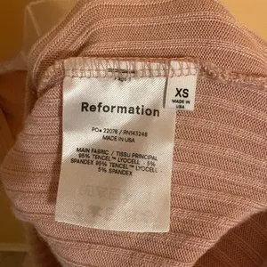 Reformation Bardot Top in Blush thumbnail 4