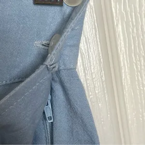 Jane Ashley Sz M High Waisted Pleated Light Blue Shorts Vintage 90’s Y2K V Yoke thumbnail 9