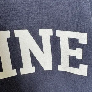 Vintage 1990s MV Sport Pro-Weave Maine Navy Crewneck Sweatshirt Medium thumbnail 5