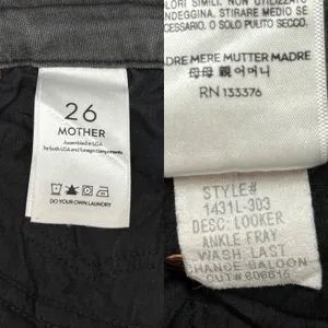 MOTHER Looker Ankle Fray Skinny Jeans Last Chance Saloon (Gray) size 26 thumbnail 2