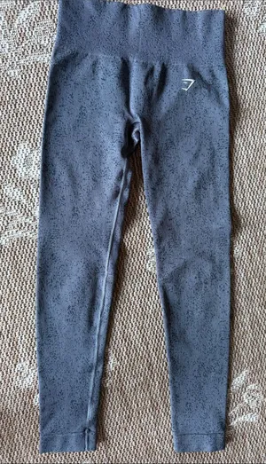 Gymshark Charcoal Speckled High-Waist Leggings 904-FC8 thumbnail 1