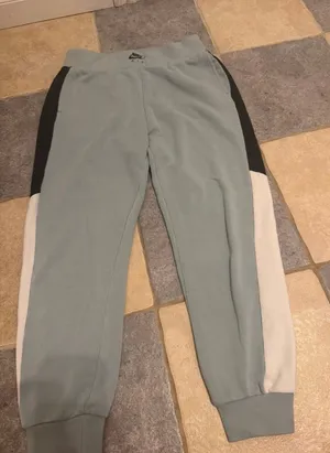 Nike Kids Colorblock Joggers - Sage Green, Black & Off-White thumbnail 1