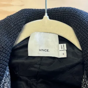 Vince Shawl Collar Asymmetrical Zip Wool Blend Lambskin‎ Trim Tweed Ines Coat XS thumbnail 11