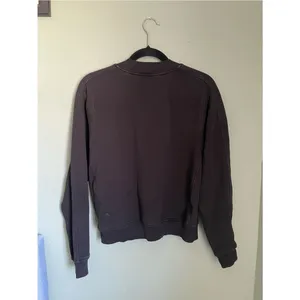 Lululemon Mock Neck Sweatshirt Zipper Side Pocket Size 4 Black thumbnail 6