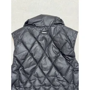 Athleta Womens Quilted Puffer Vest Full Zip Minimalist Black Size M thumbnail 6
